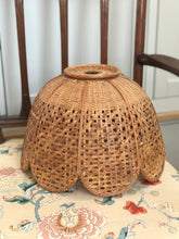 Load image into Gallery viewer, Rattan Scallop Pendant Light Shade