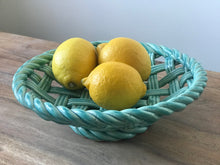 Load image into Gallery viewer, Ceramic Woven Basket Bowl