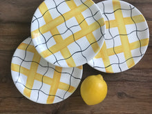 Load image into Gallery viewer, Yellow Check Plates