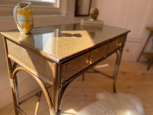Load image into Gallery viewer, Bamboo + Rattan Dressing Table