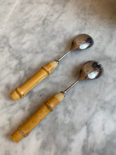 Load image into Gallery viewer, Bamboo Salad Servers