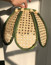 Load image into Gallery viewer, Vintage Green Rattan Shades