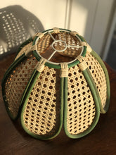 Load image into Gallery viewer, Vintage Green Rattan Shades