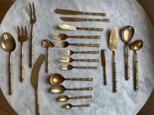 Load image into Gallery viewer, Vintage Bamboo Cutlery Set