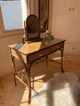 Load image into Gallery viewer, Bamboo + Rattan Dressing Table