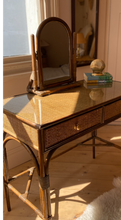 Load image into Gallery viewer, Bamboo + Rattan Dressing Table