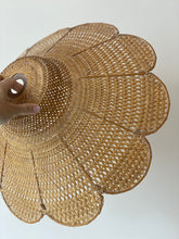 Load image into Gallery viewer, Vintage Large Petal Rattan Shade