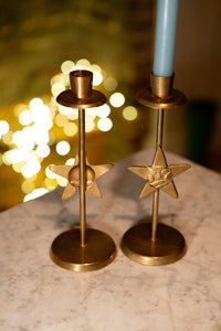 Star Brass Candlesticks