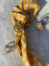 Load image into Gallery viewer, Brass Spiral Napkin Rings
