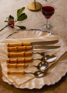 Bamboo Cutlery Set For 6