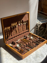 Load image into Gallery viewer, Vintage Bamboo Cutlery Set for 6
