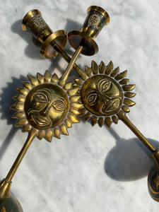 Pair of Sun Candlesticks