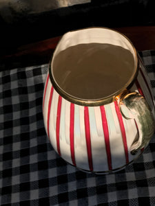 Red Stripe Jug