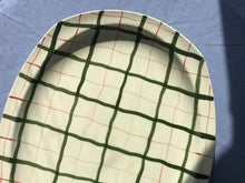 Load image into Gallery viewer, Large Gingham Serving Platter
