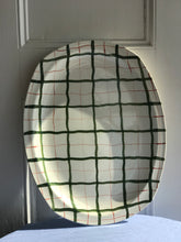 Load image into Gallery viewer, Large Gingham Serving Platter
