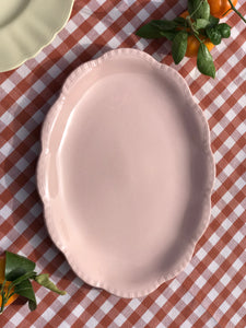 Pink Scallop Platter