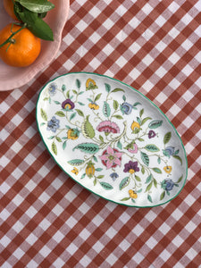 Floral Oval Dish