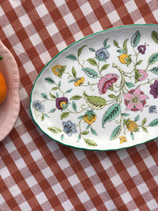 Floral Oval Dish
