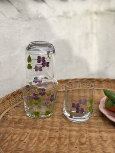 Purple Carafe & Tumblers Set