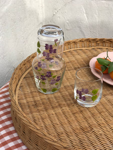 Purple Carafe & Tumblers Set