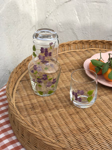 Purple Carafe & Tumblers Set