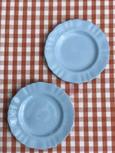 Load image into Gallery viewer, Pair of Scalloped Blue Plates
