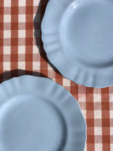 Load image into Gallery viewer, Pair of Scalloped Blue Plates
