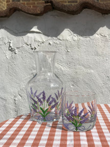 Lavender Carafe & Tumbler Set