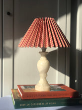 Load image into Gallery viewer, Gingham Pleat Lampshade
