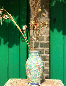 Tall Floral Vintage Vase
