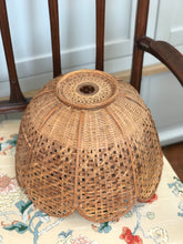 Load image into Gallery viewer, Rattan Scallop Pendant Light Shade
