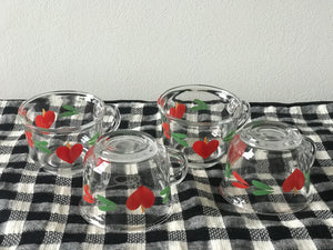 Vintage French Love Heart Cups