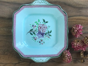 Pink and Green Square Platter