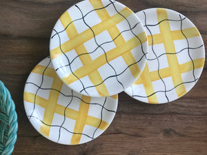 Yellow Check Plates