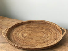 Load image into Gallery viewer, Rattan Oval Tray
