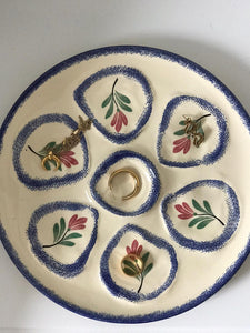 Floral Oyster Plates