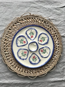 Floral Oyster Plates