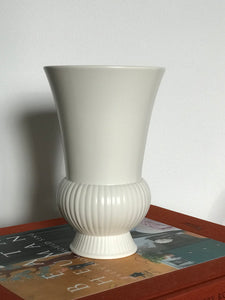 Fluted Cream Vase