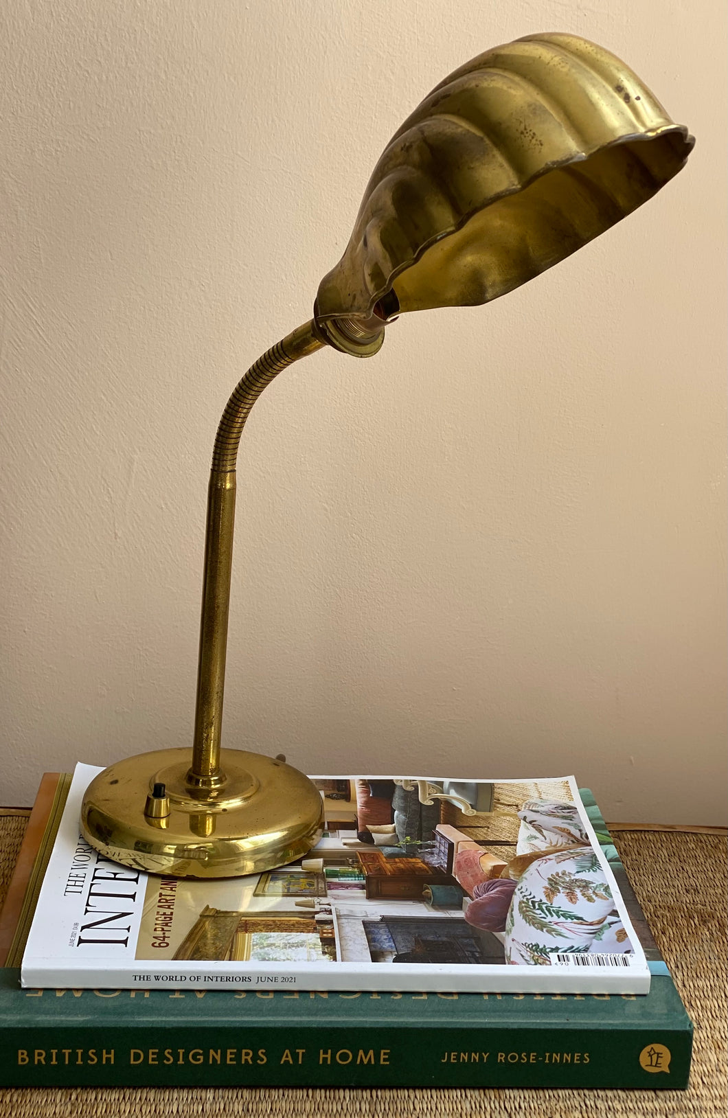 Brass Clam Shell Lamp – One Off Piece