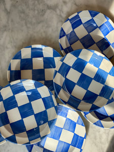 Blue Chequered Bowls