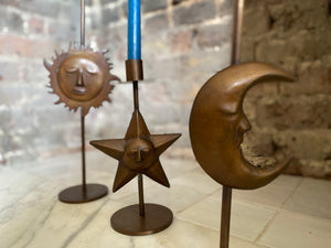 Sun Moon and Star Candlesticks