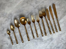 Load image into Gallery viewer, Vintage Bamboo Cutlery Set
