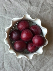 Portuguese Ceramic Basket Bowl