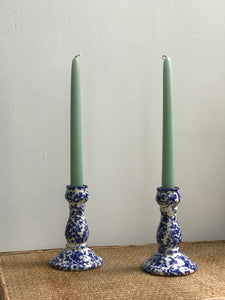 Spongeware Candlesticks