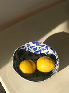 Blue & White Scalloped Bowl