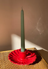 Load image into Gallery viewer, Red Ceramic Candleholder
