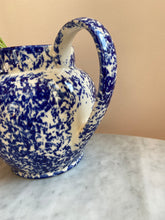 Load image into Gallery viewer, Blue Spongeware Pitcher
