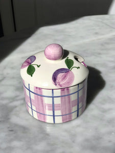 Lilac Gingham Pot