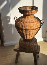 Load image into Gallery viewer, Rattan Handled Vase
