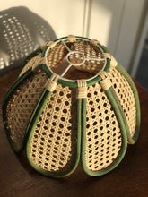 Load image into Gallery viewer, Vintage Green Rattan Shades
